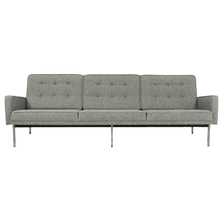 Florence Knoll Parallel Bar Lounge Sofa Mod. 57 Mid-Century Modern, 1959