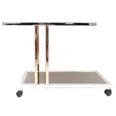 Brass and Chrome Bar Cart