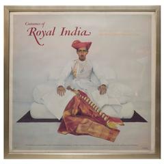 Retro Costumes of Royal India Poster, 1985, Maharajah of Indore by Boutet de Monvel