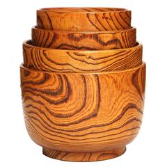 Tiger Oak Nesting Bowls