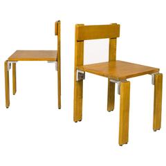 Pair of Georges Candilis "Les Carrats" Chairs, circa 1960, France