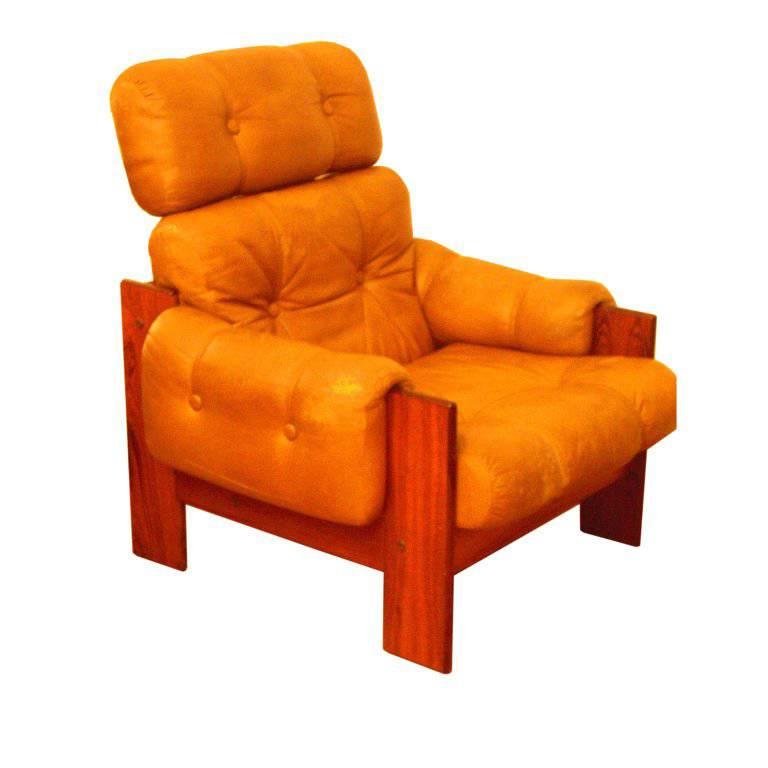 Finnish 1970s High-Back Lounge Chair