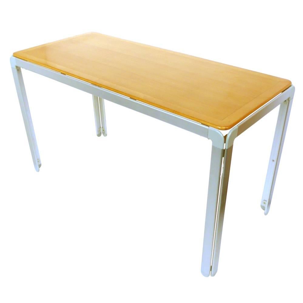 Arne Jacobsen Beech and Aluminium Work Table