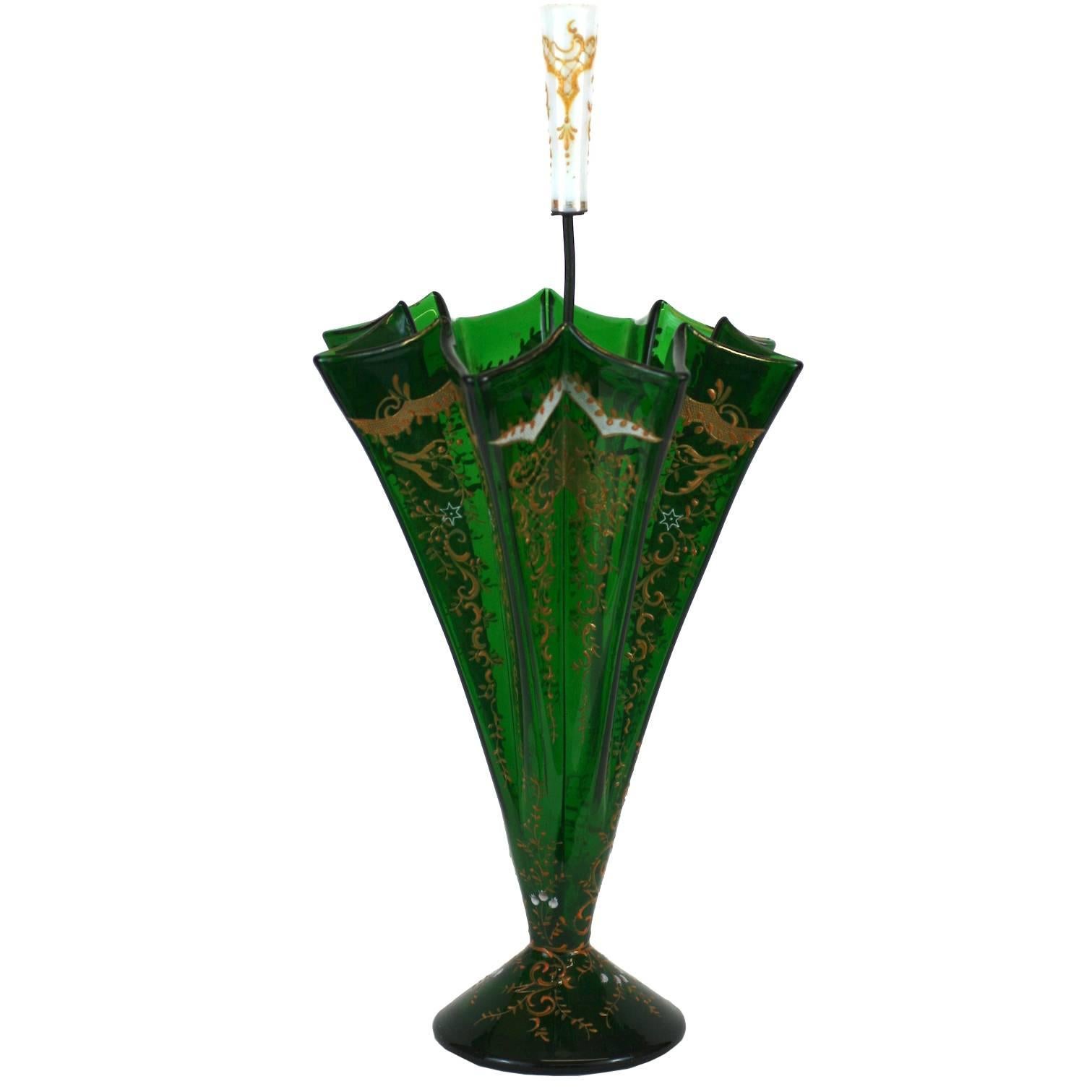 Charming Victorian Figural Umbrella Vase For Sale