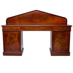 19th Century English Victorian Pedestal Sideboard