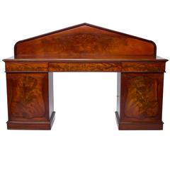 19th Century English Victorian Pedestal Sideboard