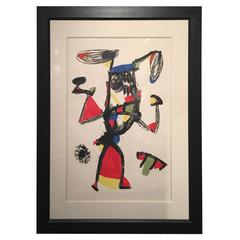 Joan Miro Majorette Color Lithograph