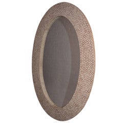 Andrianna Shamaris Bamboo Inlay Oval Mirror