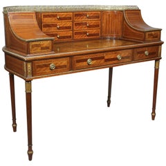 Fine Regency Style Mahogany, Carved and Gilded Carlton House Desk by Gillows