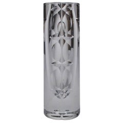 Midcentury Cut Crystal Vase by Mona Morales-Schildt