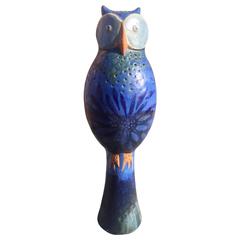 Vintage Mid-Century Modern Ceramic Owl, Eva Fritz Lindner- few-of-a-kind rarity