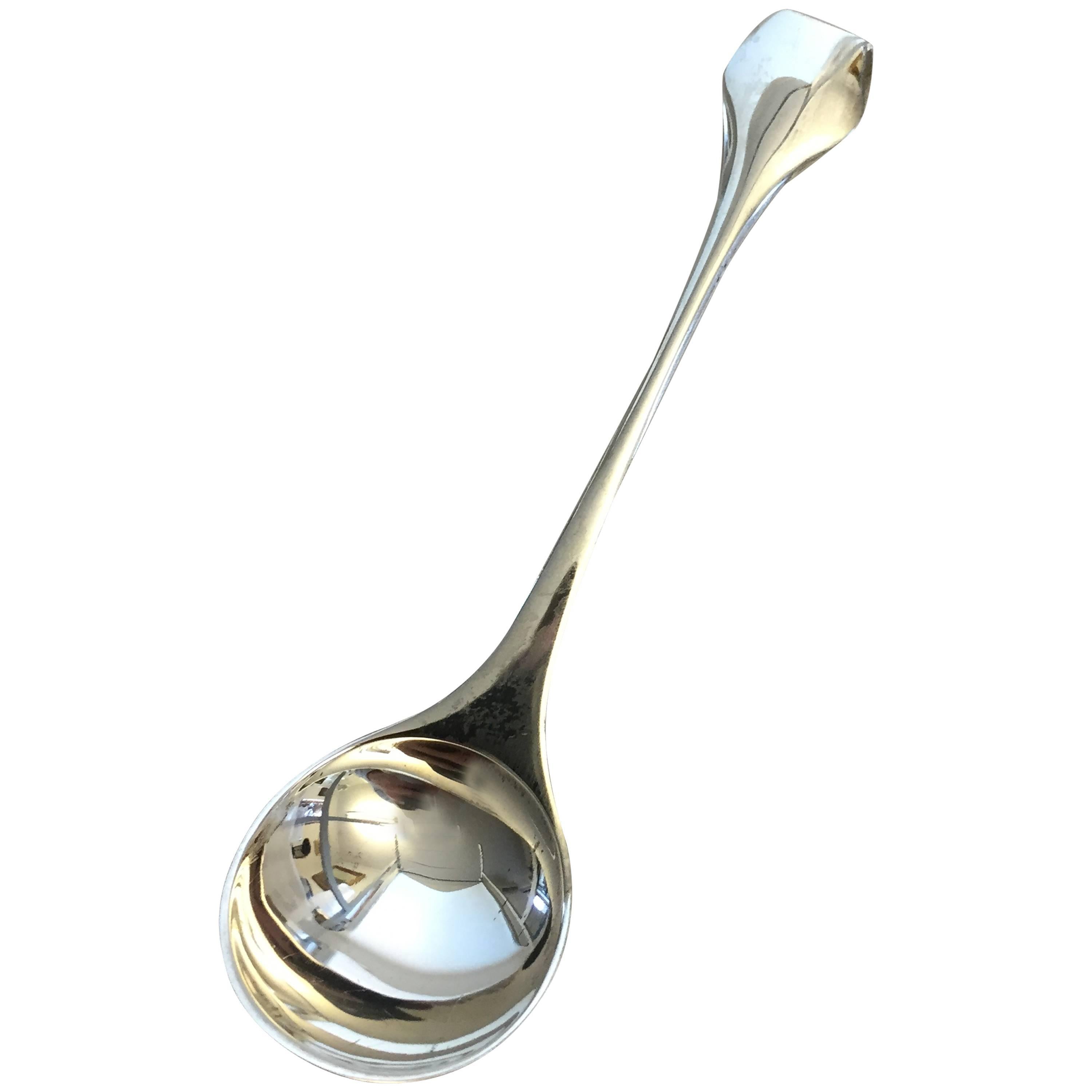 Hans Hansen Danish Sterling Silver Marmaelade Spoon For Sale