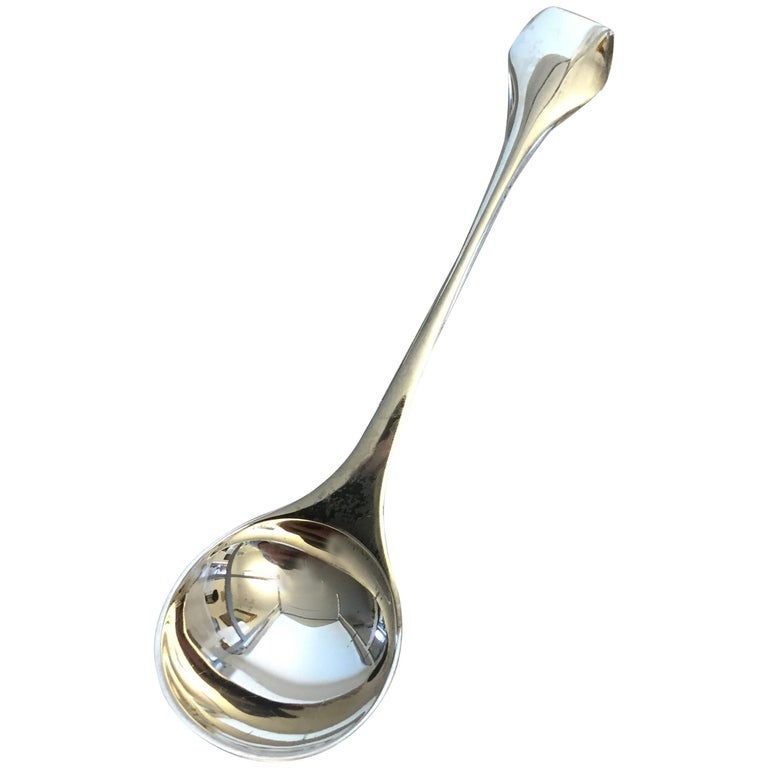 Hans Hansen Danish Sterling Silver Marmaelade Spoon For Sale at 1stDibs