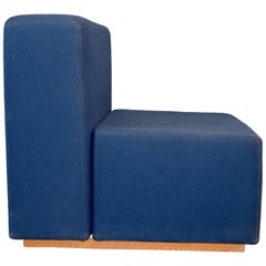Lounge Chair by Jack Cartwright in Blue Fabric