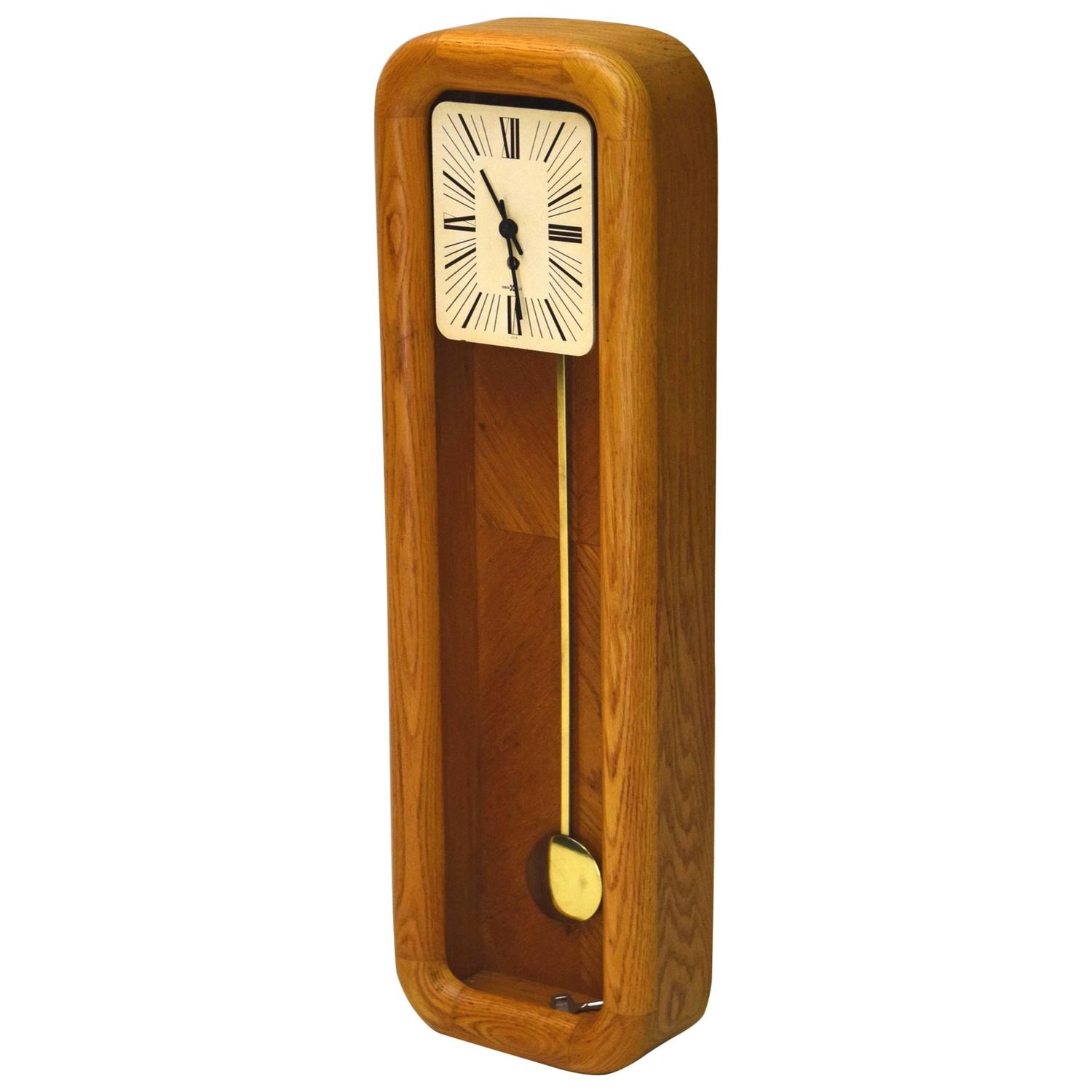 Mantel Grandfather Clock by Arthur Umanoff for Howard Miller For Sale at 1stdibs