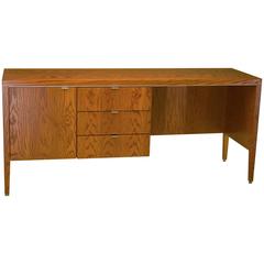 Oak and Steel Desk by Domore for Ashland Oil