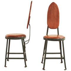 Pair of Mid-Century Modern French Side Chairs In The Style of Jean Prouve