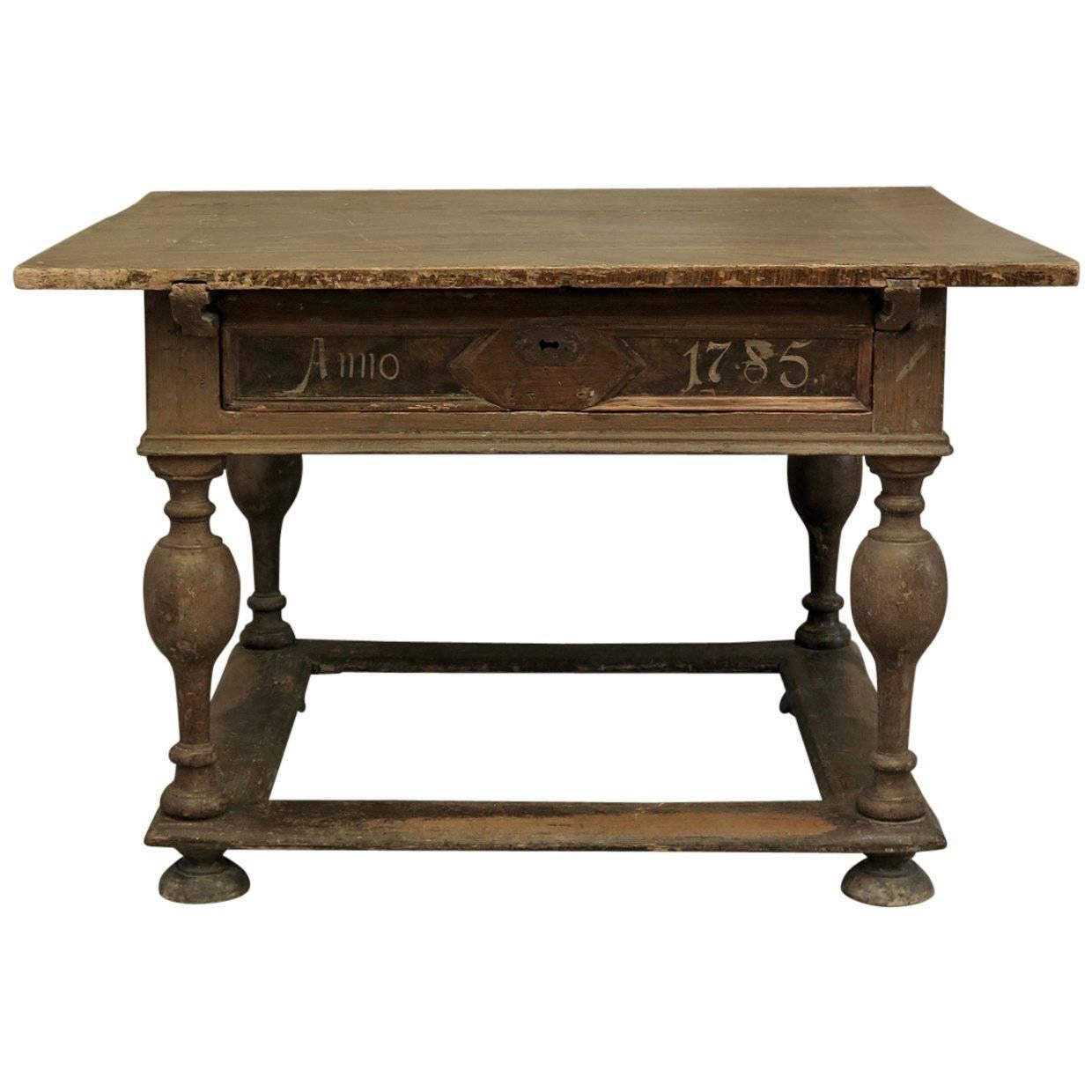 Baroque Painted Table, Italy, 1785 For Sale