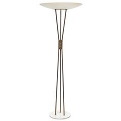 Rare Floor Lamp Designed by Gaetano Scolari for Stilnovo