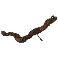 Rare Large Grapevine Corkscrew Opener