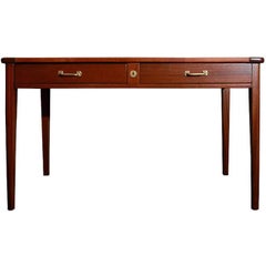 Vintage Eugene Printz Art Deco Mahogany Desk 1932 