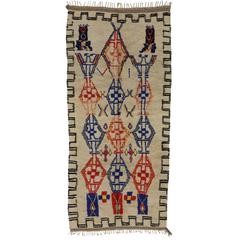 Berber Moroccan Rug with Tribal Design