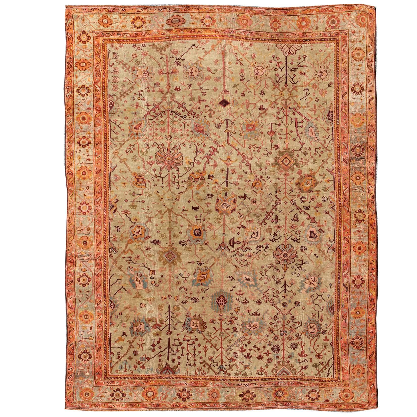 Remarquable tapis ancien de Ghoirdes