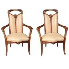 Pair of Louis Majorelle Armchairs 6