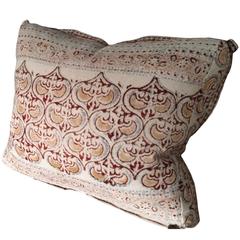Vintage Indian Batik Pillow