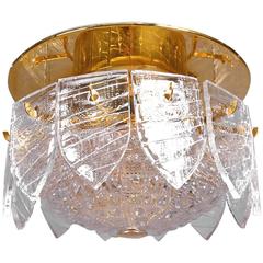 Large and Rare Ceiling Light by Gunnar Cyren for Orrefors
