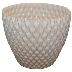 Large Rare White Glazed Phoenix Planter by David Cressey 4
