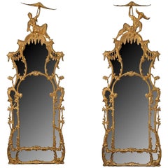 Vintage Hector Pagoda Grand Scale Palace Mirrors