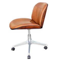 Ico Parisi Rosewood Office Chair for MIM Roma