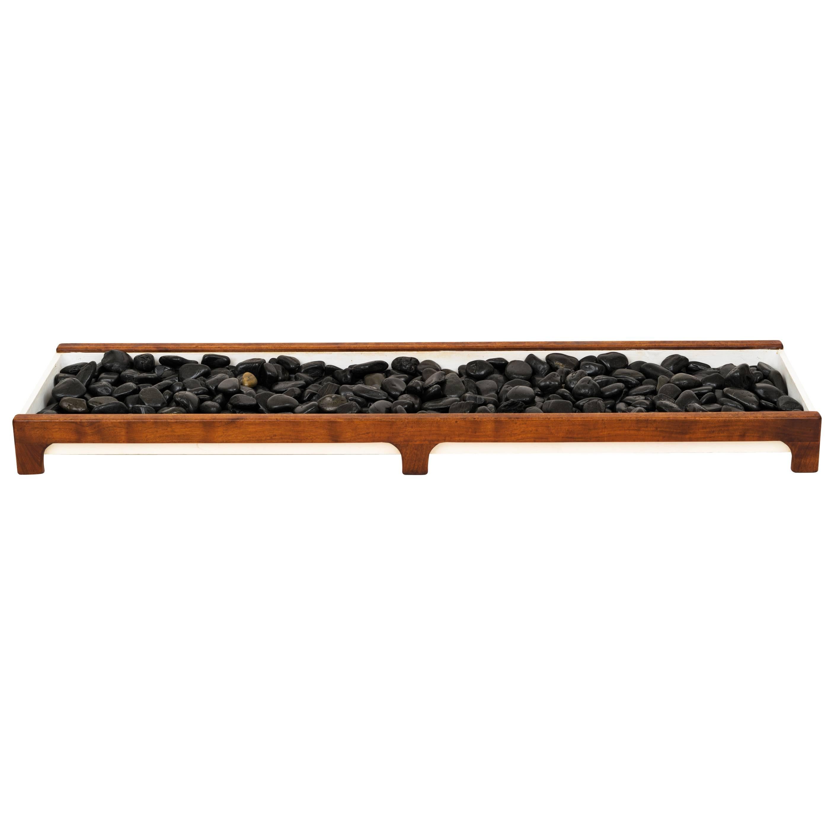 1960s Modernist Japanese-Style Zen Garden / Planter in Mahogany