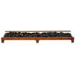 Vintage 1960s Modernist Japanese-Style Zen Garden / Planter in Mahogany