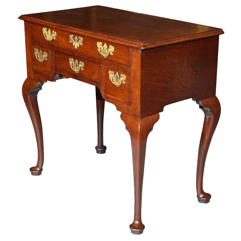 English, Mahogany FourDrawer Lowboy For Sale at 1stdibs