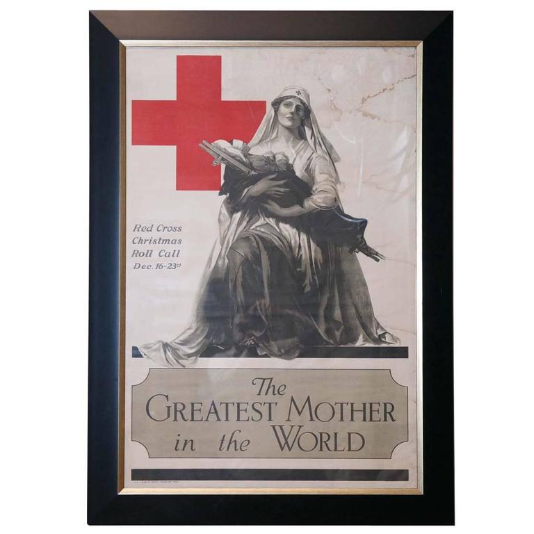 Vintage POSTER.Help the RED CROSS.Wall Art Decor.Interior design.1235 