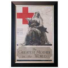 Original WWI Red Cross Poster by Alonzo Foringer, 1918