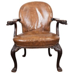 English Leather Armchair