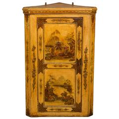 George I White-Japanned Hanging Corner Cupboard 8