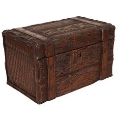 Antique Swiss Black Forest Chest