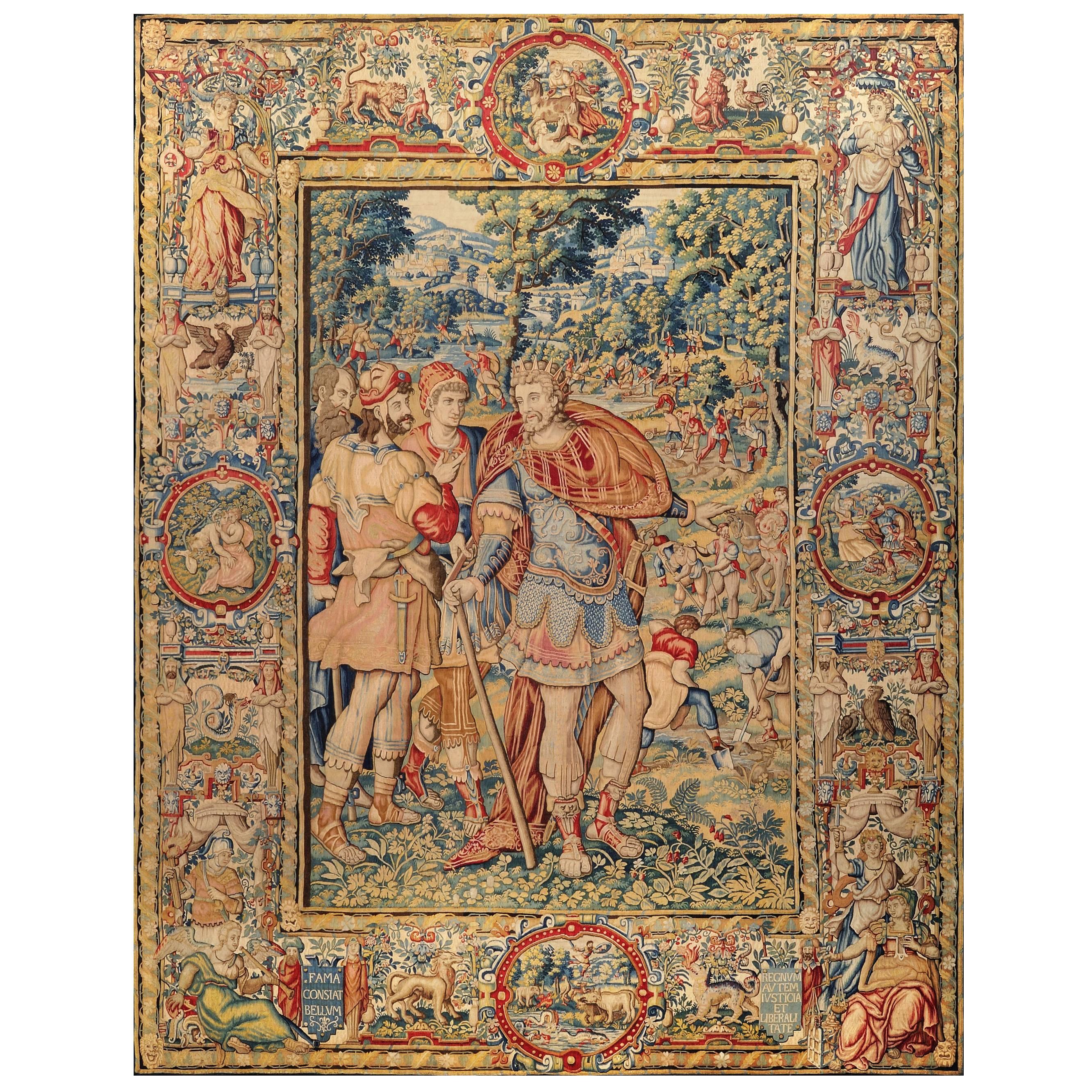 Monumental Tapestry - Brussels circa 1575 - Cyrus  For Sale