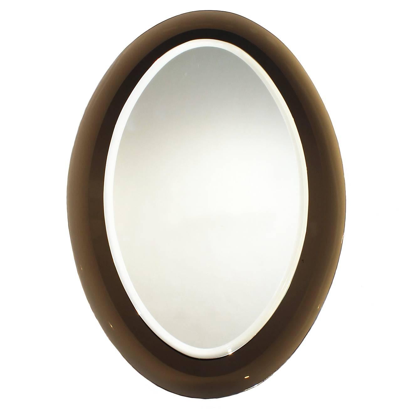 Italian Oval Mirror from the 1960s
