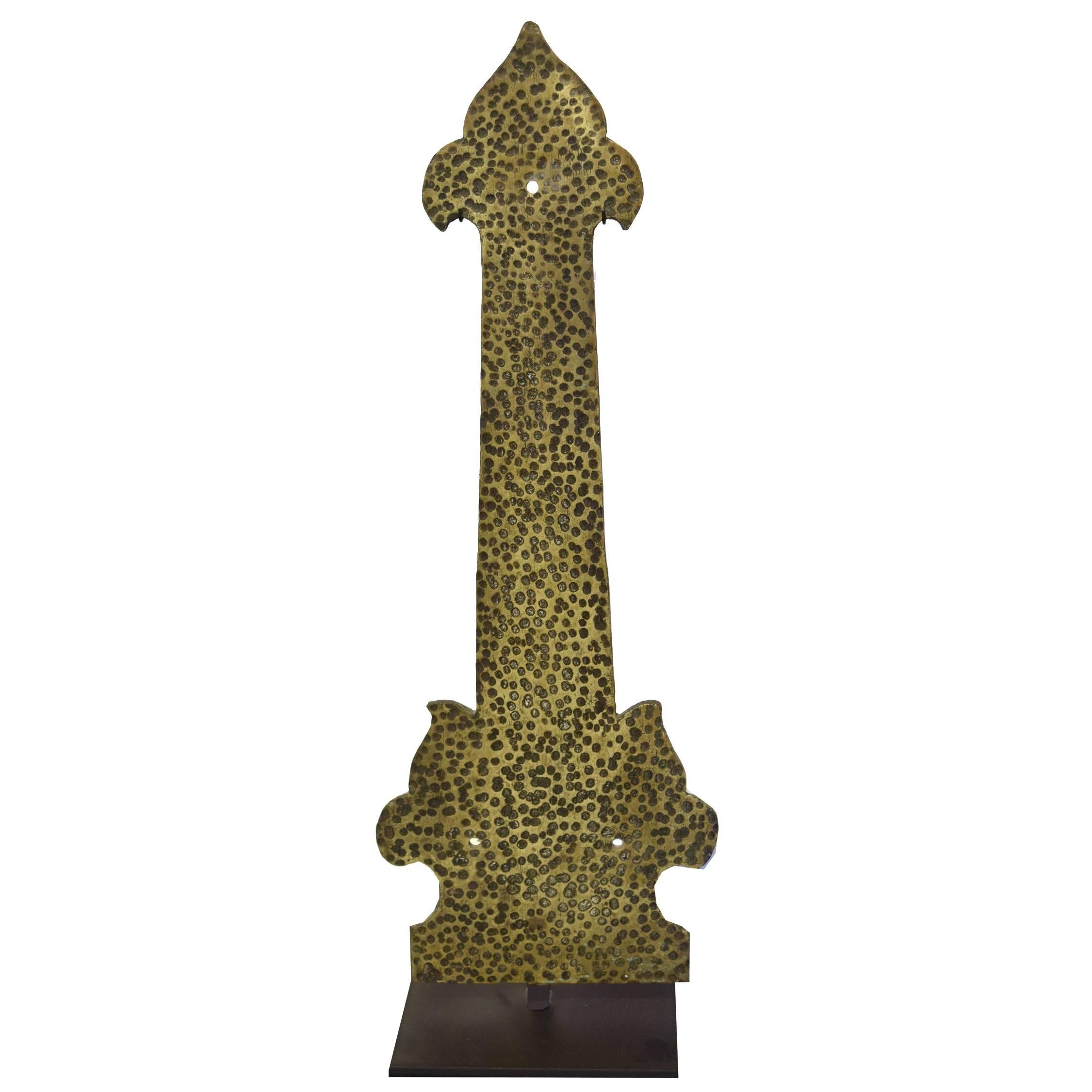 Hammered Bronze Strap Hinge