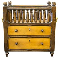 19th Century Mahogany and Maple Desk Canterbury