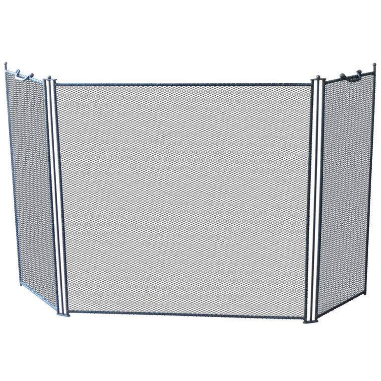 Large French Fireplace Screen, Handmade, New, 3450" Wide, Modern