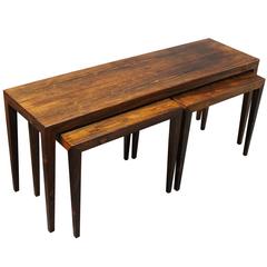 Nest of Tables Designed by Severin Hansen and Haslev Furniture Factory 12