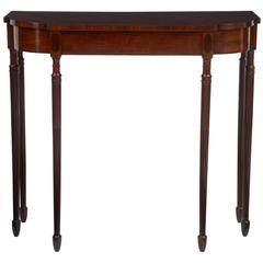 Antique Late 19th Century Sheraton Revival Mahogany Hall Table