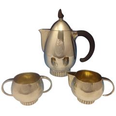 Classic Beauty by Frank Smith Sterling Silver Tea Set Three-Piece, Modernistic