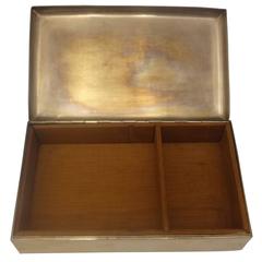 Cartier Sterling Silver Cigarette Box Wood Lined 4